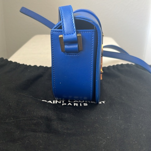 Saint Laurent Small Universite Crossbody Bag in Blue Leather - Picture 9 of 14